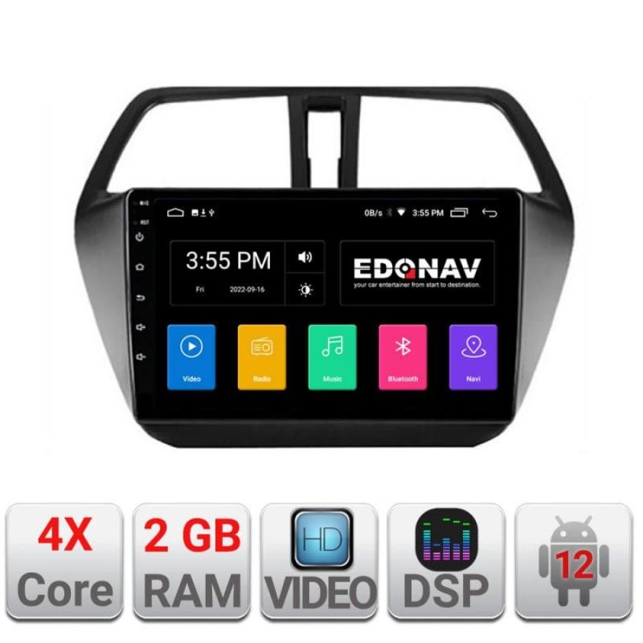 Navigatie Suzuki S-Cross Quad Core A-337  2+32 GB Android Waze USB Navigatie Internet Youtube Radio - imagine 2