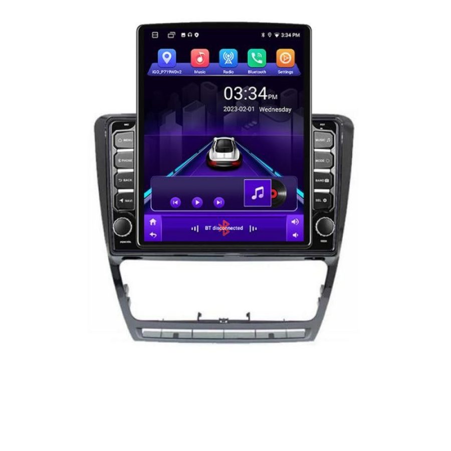 Navigatie Skoda Octavia 2 2005-2013 Manual K-005 ecran tip TESLA 9.7" cu Android Radio Bluetooth Internet GPS WIFI 2+3 - imagine 2