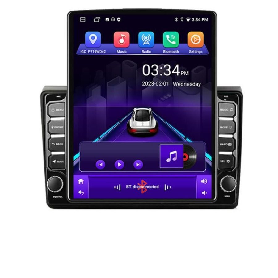 Navigatie Fiat BRAVO 2007-2014 K-BRAVO ecran tip TESLA 9.7" cu Android Radio Bluetooth Internet GPS WIFI 2+32 DSP Quad - imagine 2