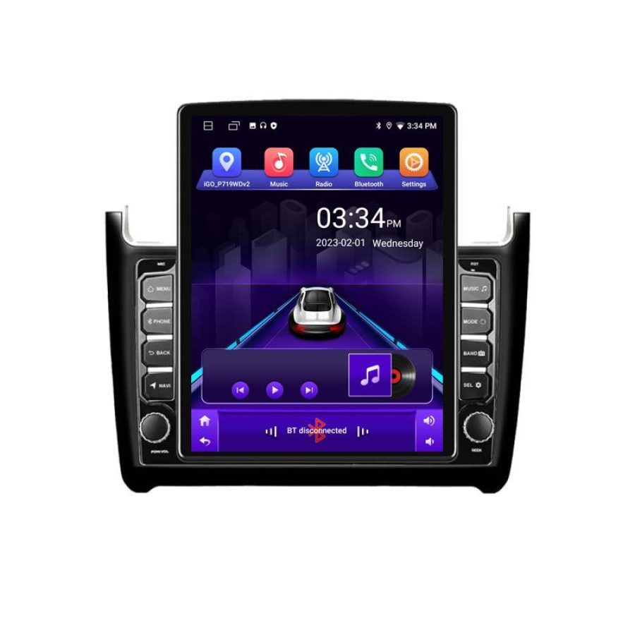 Navigatie VW Polo 2014- K-655 ecran tip TESLA 9.7" cu Android Radio Bluetooth Internet GPS WIFI 2+32 DSP Quad Core - imagine 2