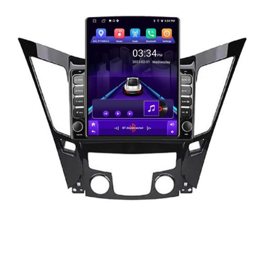 Navigatie HHyundai Sonata 2011-2015 K-259 ecran tip TESLA 9.7" cu Android Radio Bluetooth Internet GPS WIFI 2+32 DSP Qu - imagine 2