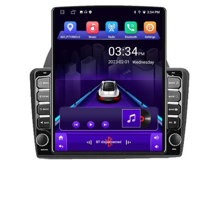 Navigatie Ford Fiesta K-256 ecran tip TESLA 9.7" cu Android Radio Bluetooth Internet GPS WIFI 2+32 DSP Quad Core - imagine 2
