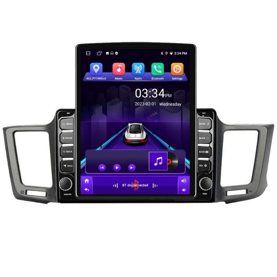 Navigatie TOYOTA RAV 4 2013-2018 K-247 ecran tip TESLA 9.7" cu Android Radio Bluetooth Internet GPS WIFI 2+32 DSP Quad - imagine 2
