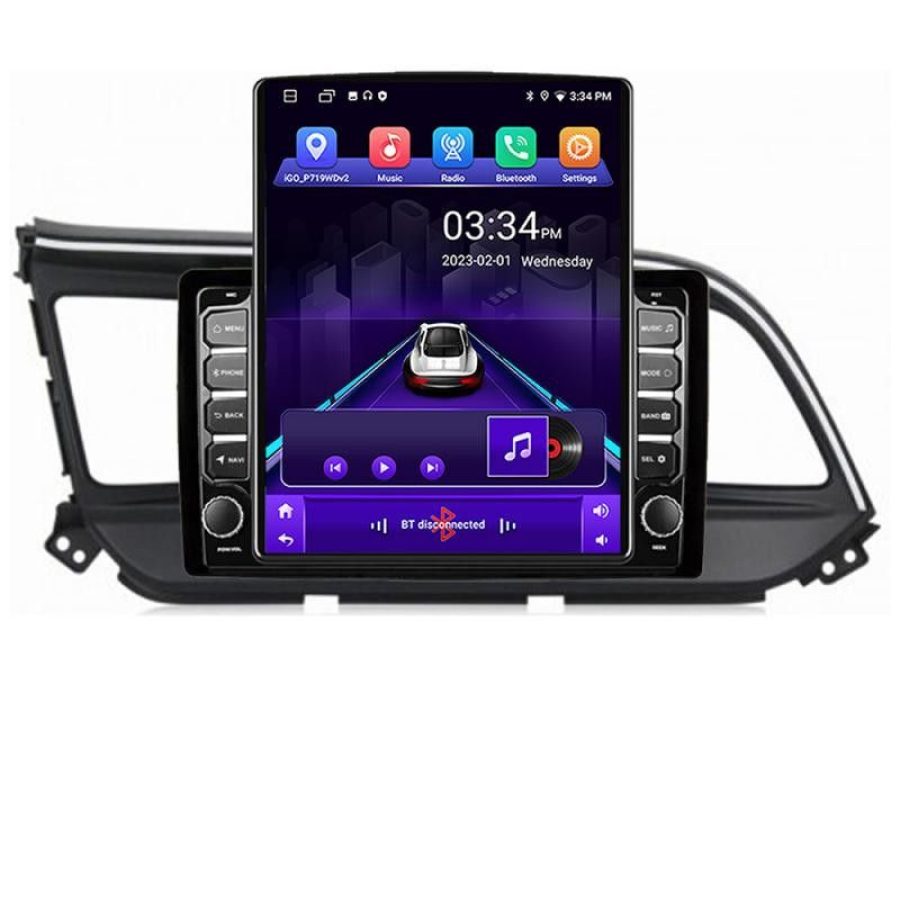 Navigatie HHyundai Elantra 2018- K-1581 ecran tip TESLA 9.7" cu Android Radio Bluetooth Internet GPS WIFI 2+32 DSP Quad - imagine 2