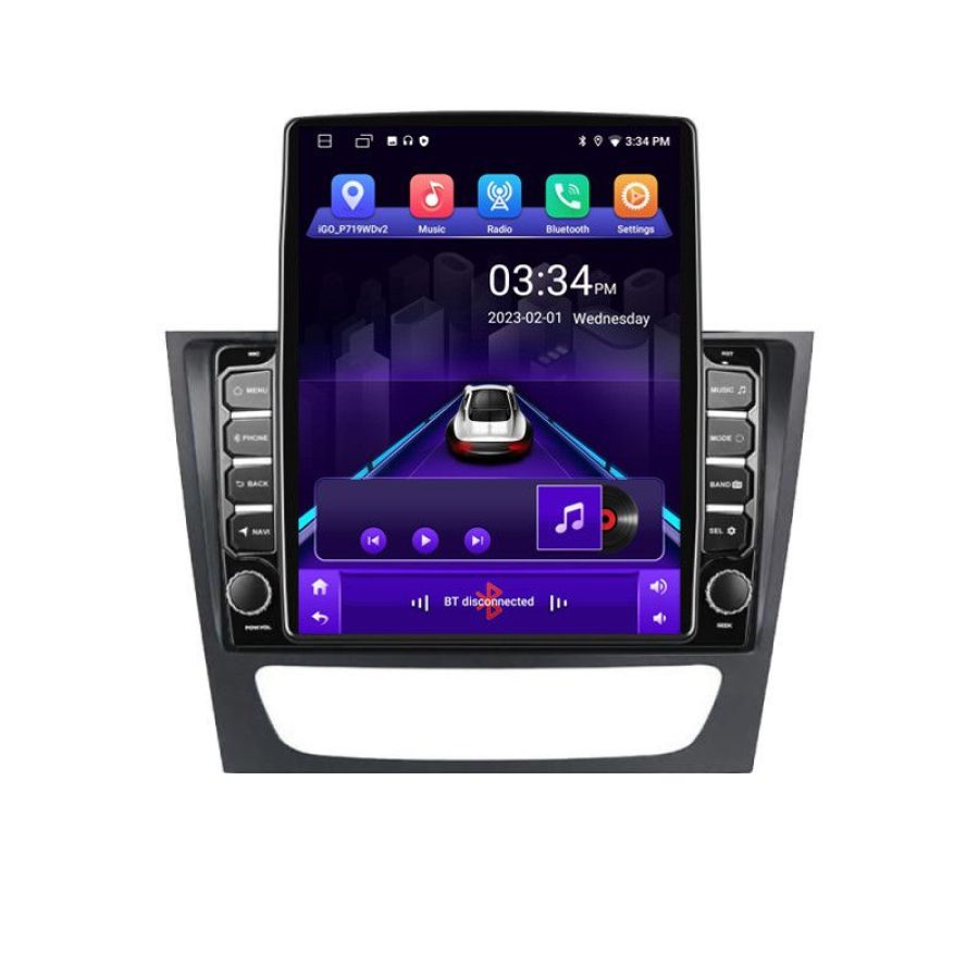 Navigatie Mercedes W211 W219 K-090 ecran tip TESLA 9.7" cu Android Radio Bluetooth Internet GPS WIFI 2+32 DSP Quad Cor - imagine 2