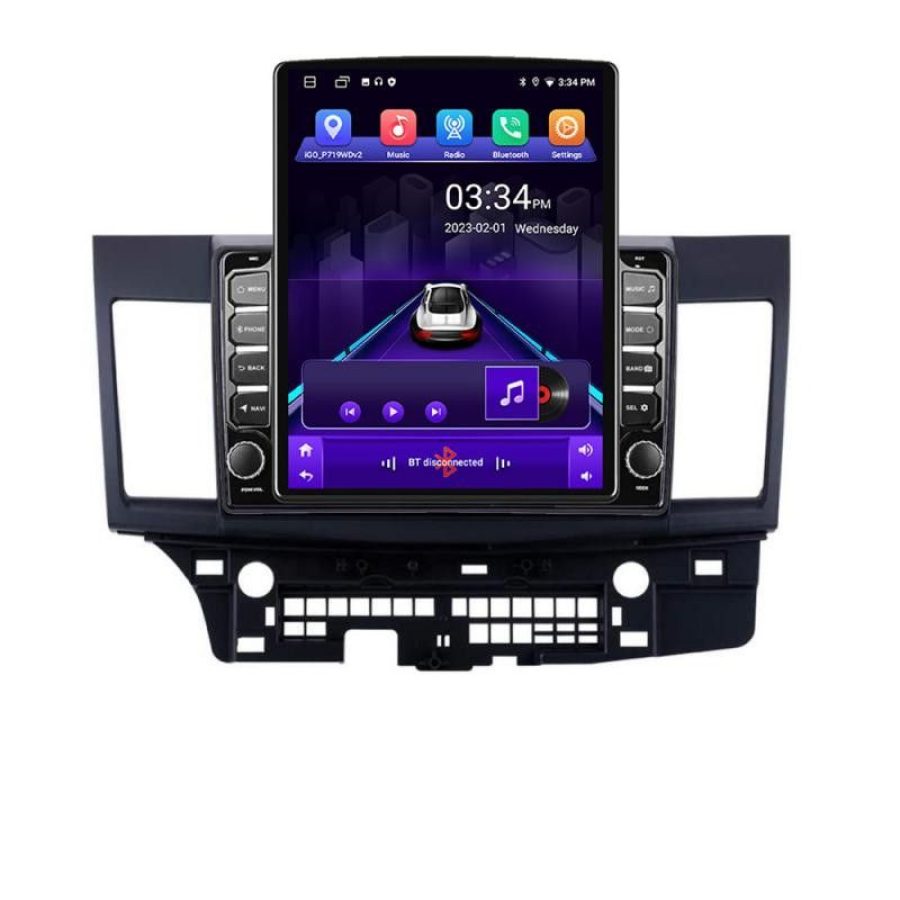 Navigatie MITSUBISHI LANCER K-037 ecran tip TESLA 9.7" cu Android Radio Bluetooth Internet GPS WIFI 2+32 DSP Quad Core - imagine 2