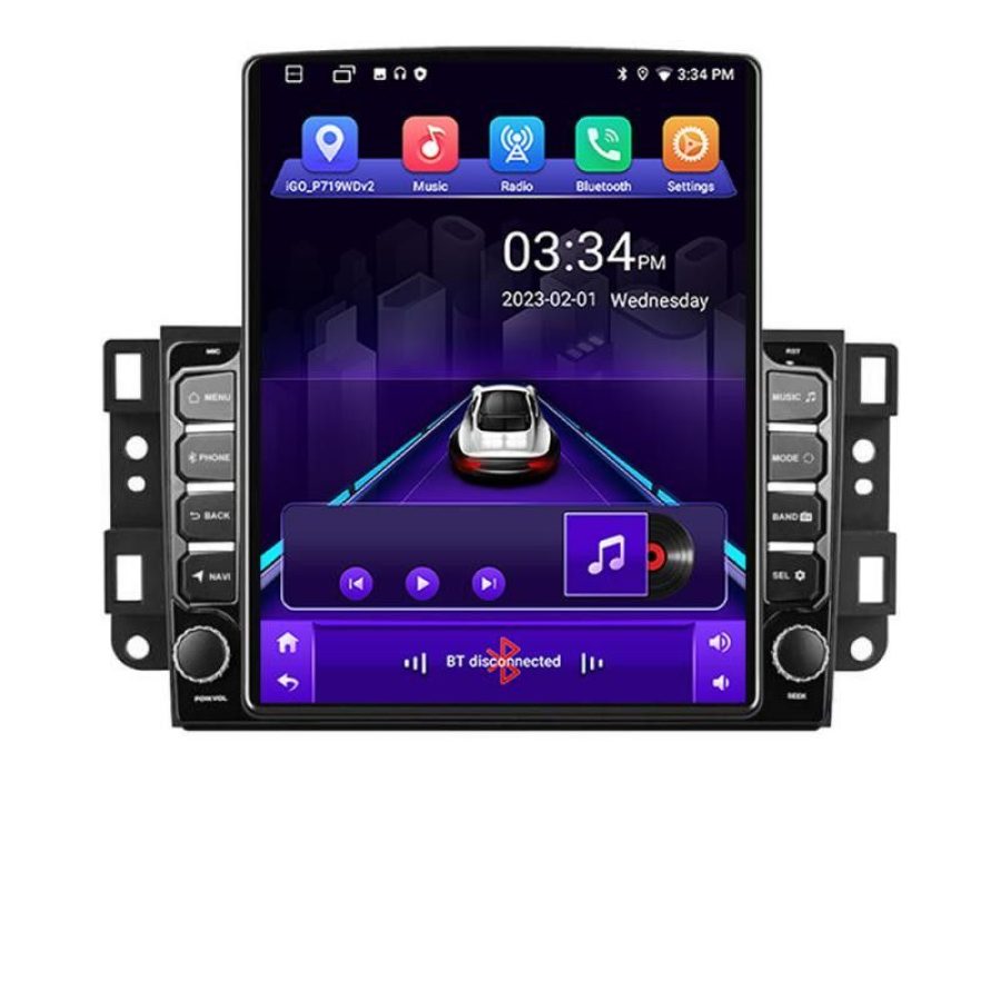 Navigatie Chevrolet Captiva K-020 ecran tip TESLA 9.7" cu Android Radio Bluetooth Internet GPS WIFI 2+32 DSP Quad Core - imagine 2