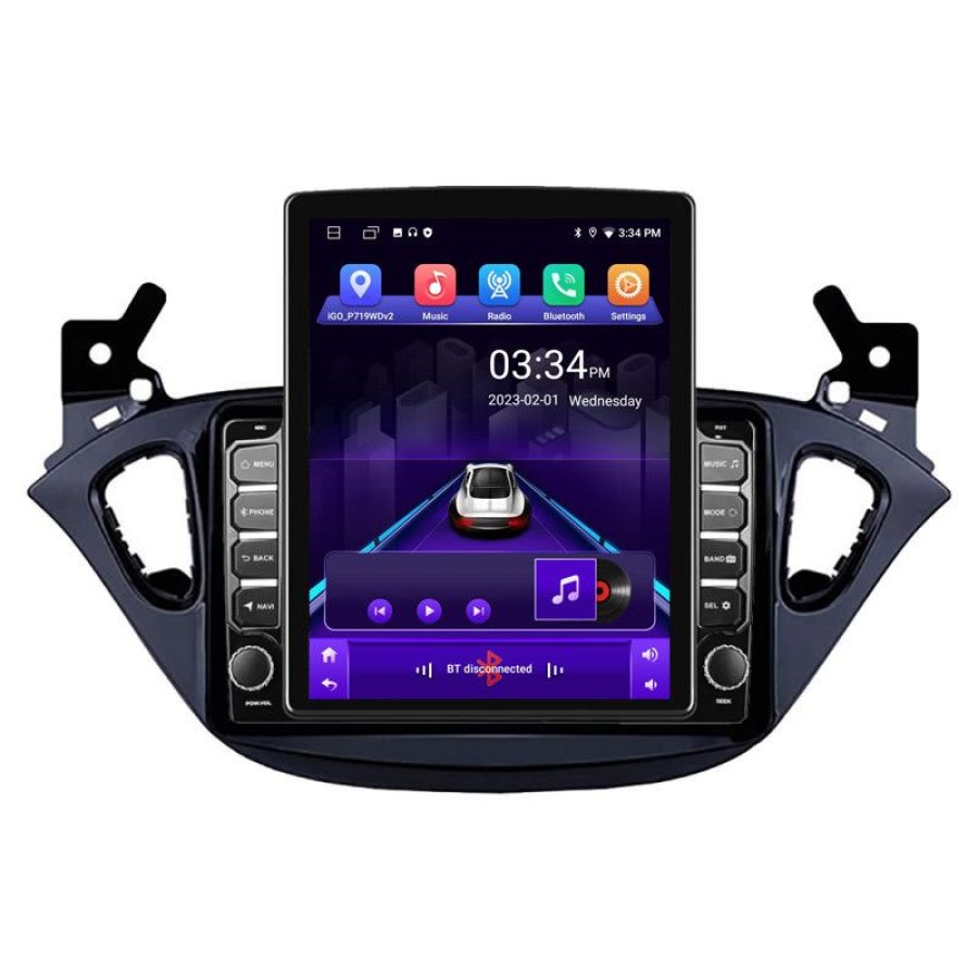 Navigatie Opel Corsa 2013-2016 K-corsa ecran tip TESLA 9.7" cu Android Radio Bluetooth Internet GPS WIFI 2+32 DSP Quad - imagine 2