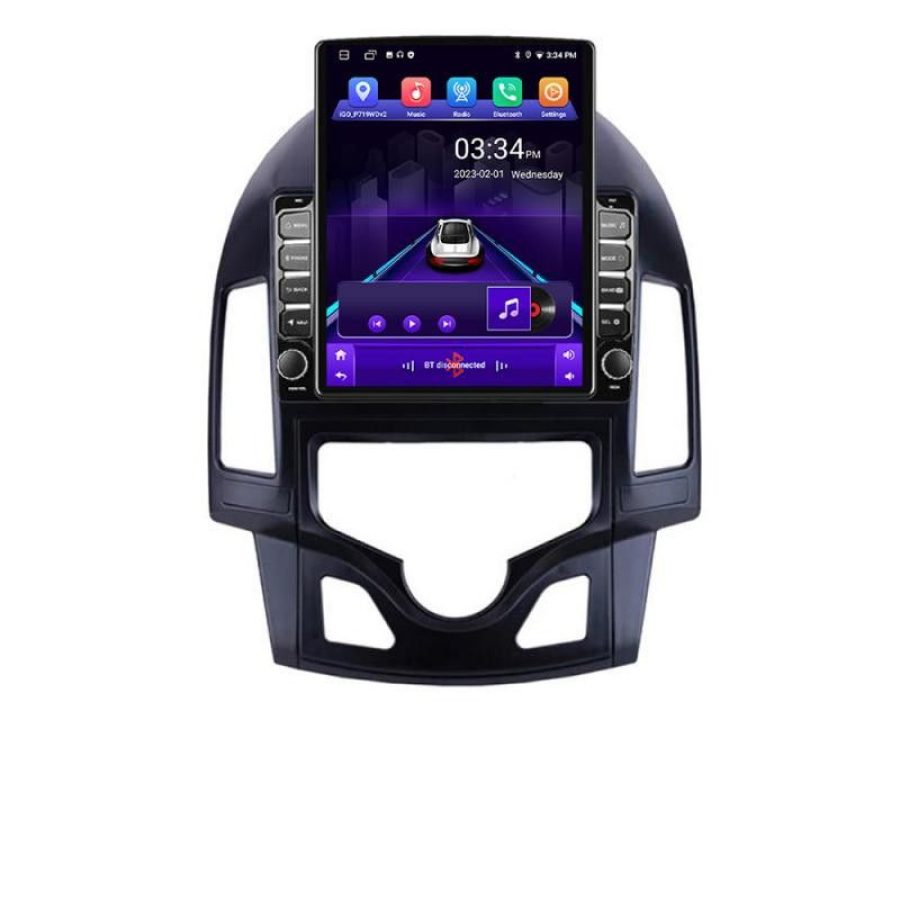 Navigatie HHyundai I30 2009-2012 clima automata K-i30automatic ecran tip TESLA 9.7" cu Android Radio Bluetooth Internet - imagine 2