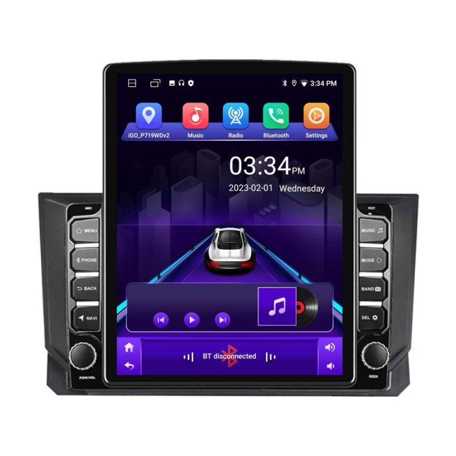 Navigatie Seat Ibiza 2017- K-IBZ ecran tip TESLA 9.7" cu Android Radio Bluetooth Internet GPS WIFI 2+32 DSP Quad Core - imagine 2