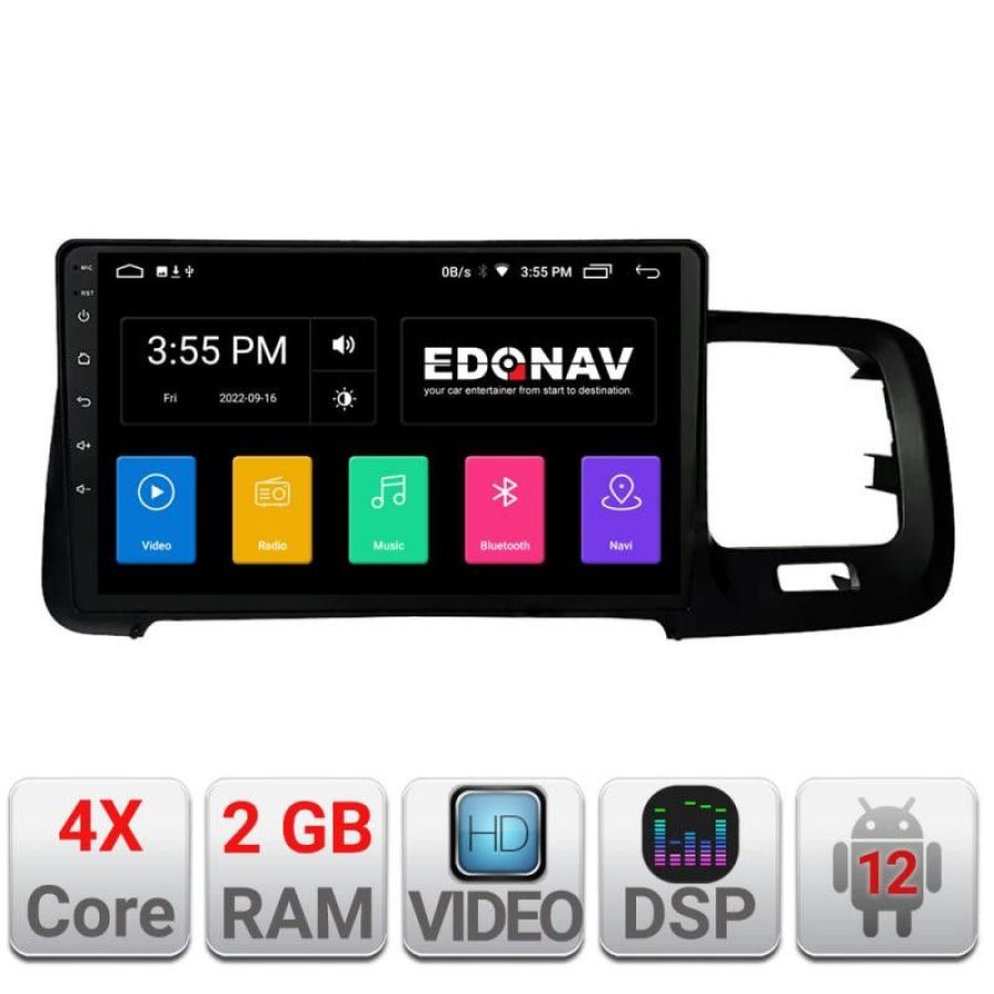Navigatie Volvo S60 2014-2018 cu sistem Sensus Connect A-s60-14  2+32 GB Android Waze USB Navigatie Internet Youtube R - imagine 2
