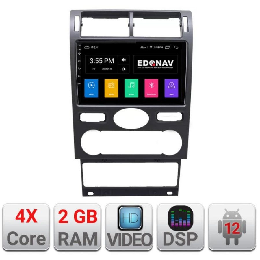 Navigatie Ford Mondeo intre anii 2004-2007 Android radio gps internet  2+32 Kit-mondeo2004+EDT-E209 - imagine 2