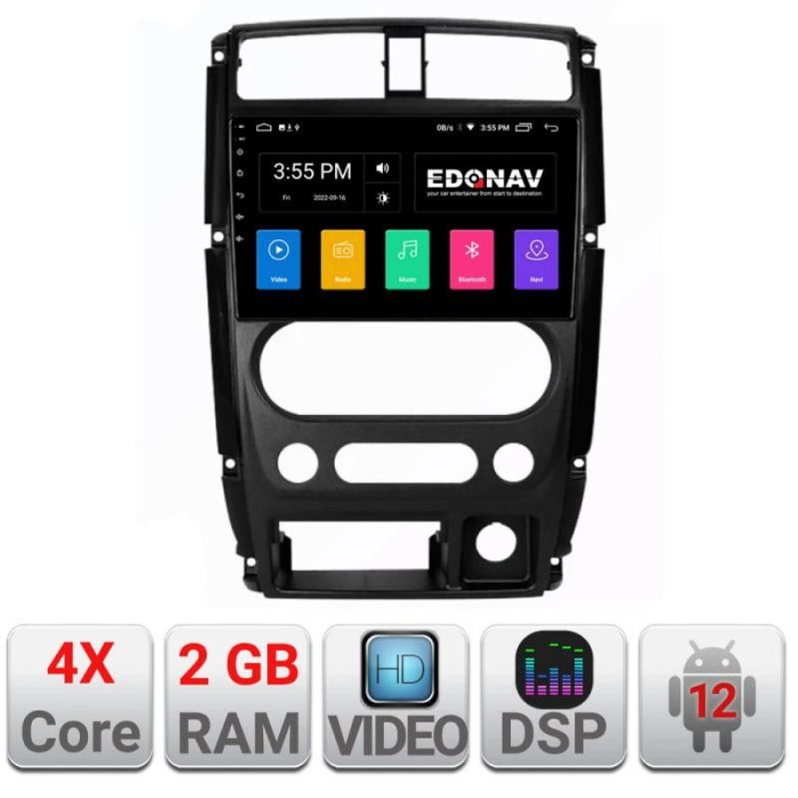 Navigatie Jimny 2007-2016 A-JIMNY07  2+32 GB Android Waze USB Navigatie Internet Youtube Radio - imagine 2