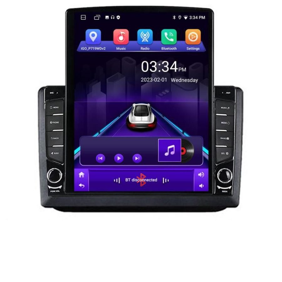 Navigatie Skoda Fabia 2 2009-2014 Android radio gps internet quad core 2+32 ecran vertical 9.7" Kit-fabia2+EDT-E708 - imagine 2
