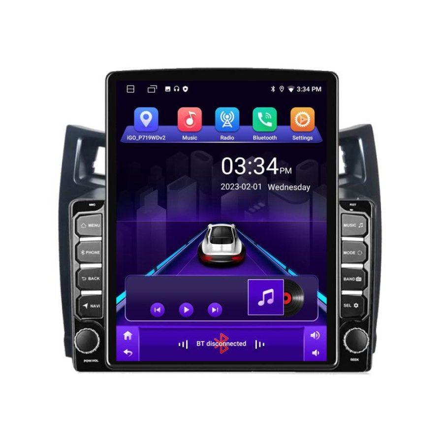 Navigatie Toyota Yaris 2008-2011 K-YARIS08 ecran tip TESLA 9.7" cu Android Radio Bluetooth Internet GPS WIFI 2+32 DSP - imagine 2