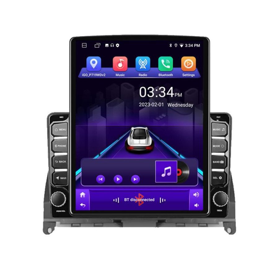 Navigatie Mercedes W204 2008-2012 K-W204 ecran tip TESLA 9.7" cu Android Radio Bluetooth Internet GPS WIFI 2+32 DSP Qu - imagine 2