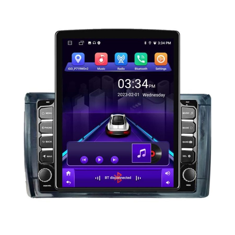 Navigatie Toyota 2DIN K-TY2DIN ecran tip TESLA 9.7" cu Android Radio Bluetooth Internet GPS WIFI 2+32 DSP Quad Core - imagine 2
