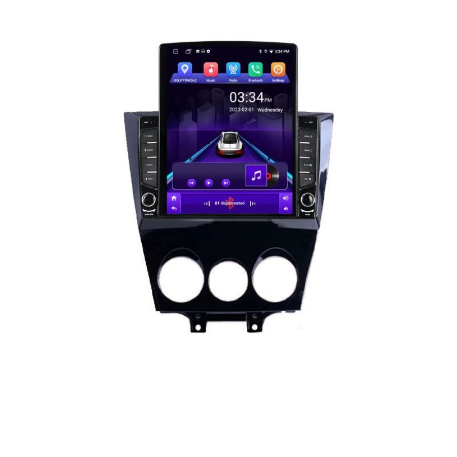 Navigatie Mazda RX8 2003-2008 ecran tip TESLA 9.7" cu Android Radio Bluetooth Internet GPS WIFI 2+32 DSP Quad Core - imagine 2