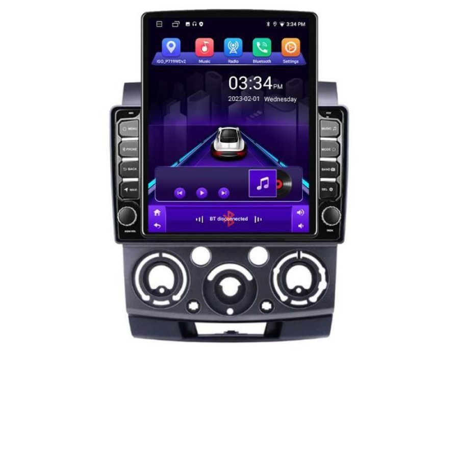 Navigatie Ford Ranger Mazda BT50 2007-2012 K-RANGER ecran tip TESLA 9.7" cu Android Radio Bluetooth Internet GPS WIFI - imagine 2