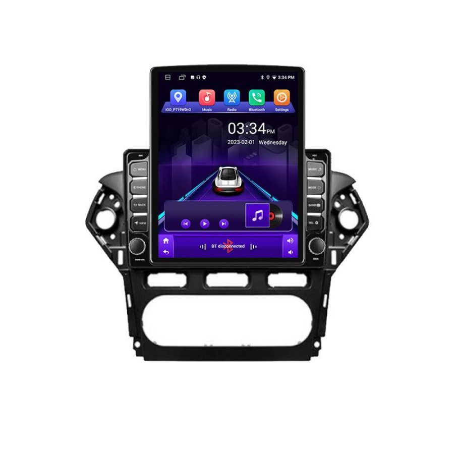 Navigatie Ford Mondeo 2010-2014 K-mondeo-clima ecran tip TESLA 9.7" cu Android Radio Bluetooth Internet GPS WIFI 2+32 - imagine 2