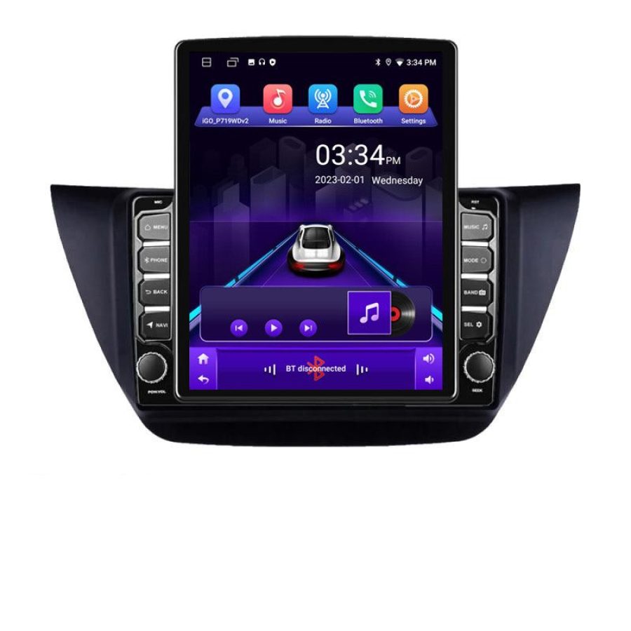 Navigatie Mitubishi Lancer 2001-2007 K-lancer07 ecran tip TESLA 9.7" cu Android Radio Bluetooth Internet GPS WIFI 2+32 - imagine 2