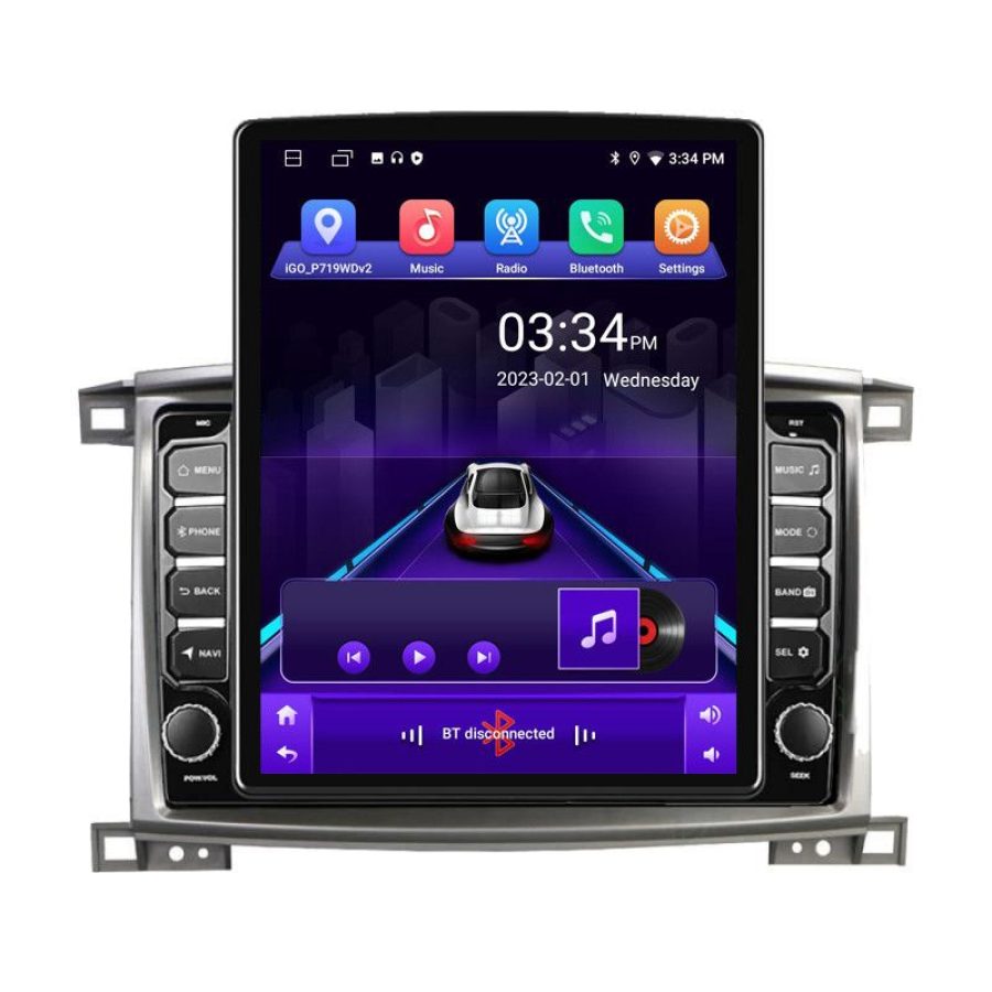 Navigatie Toyota Land Cruiser L100 2002-2008 K-l100 ecran tip TESLA 9.7" cu Android Radio Bluetooth Internet GPS WIFI - imagine 2
