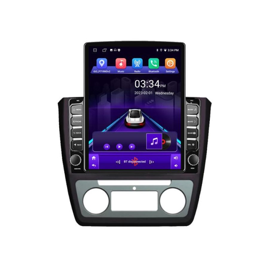 Navigatie Skoda Yeti 2009-2014 K-YETI ecran tip TESLA 9.7" cu Android Radio Bluetooth Internet GPS WIFI 2+32 DSP Quad - imagine 2