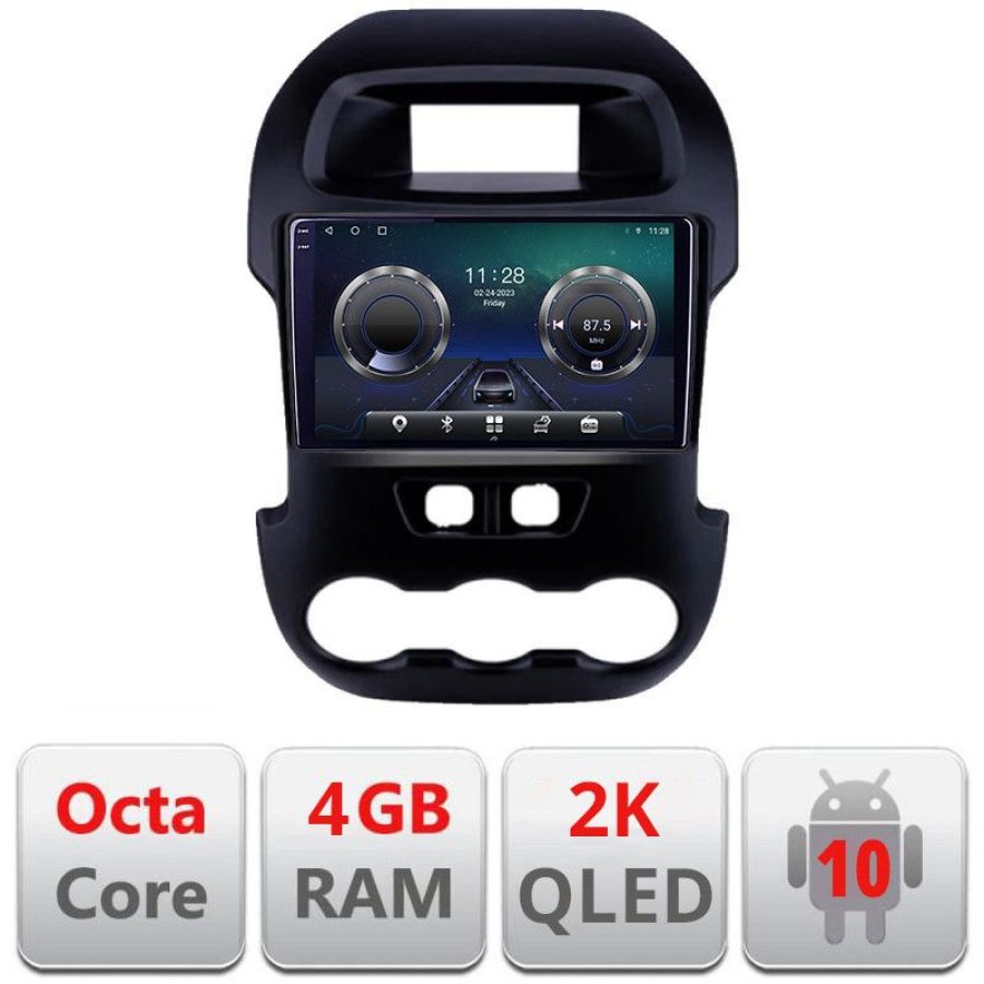 Navigatie Ford Ranger C-245 Android Octa Core Ecran 2K QLED GPS 4G 4+32GB 360 KIT-245+EDT-E409-2K - imagine 3
