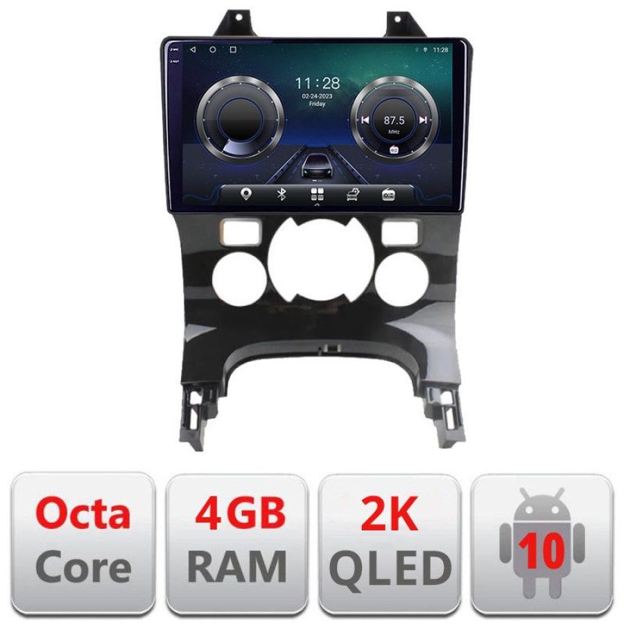 Navigatie Peugeot 3008 C-323 Android Octa Core Ecran 2K QLED GPS 4G 4+32GB 360 KIT-323+EDT-E409-2K - imagine 3