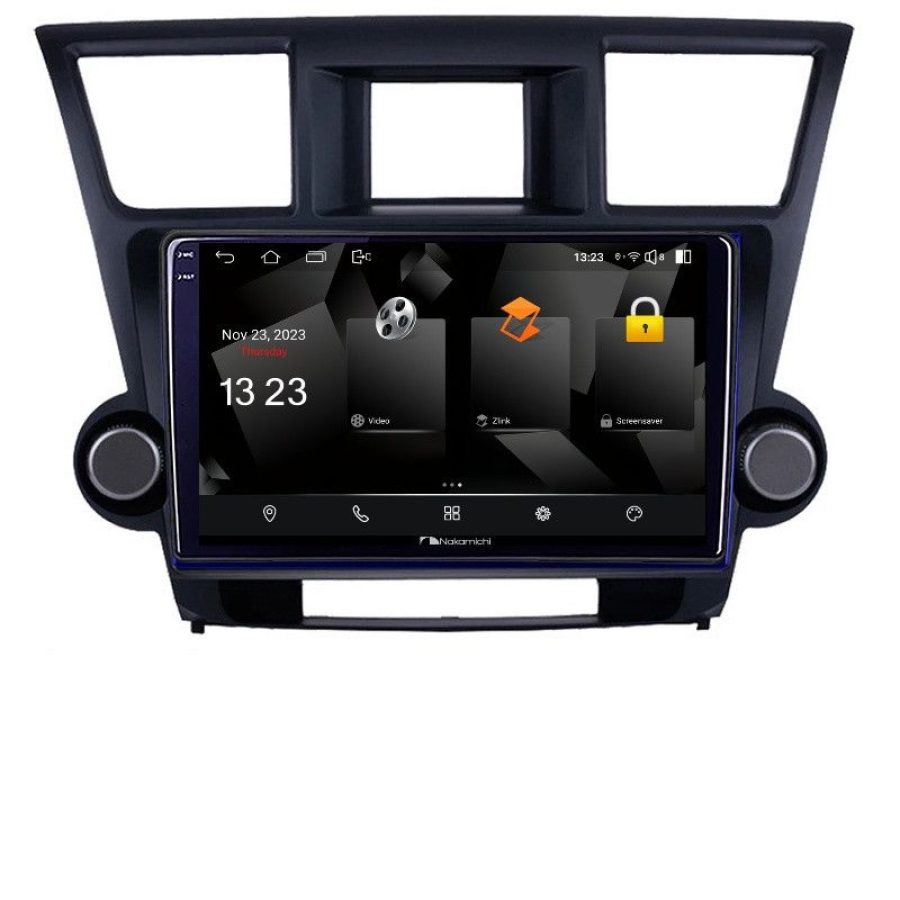Navigatie Toyota Highlander 2007-2013 Android Octa Core Qualcomm 2K Qled 8+128 DTS DSP 360 4G Optical - imagine 2