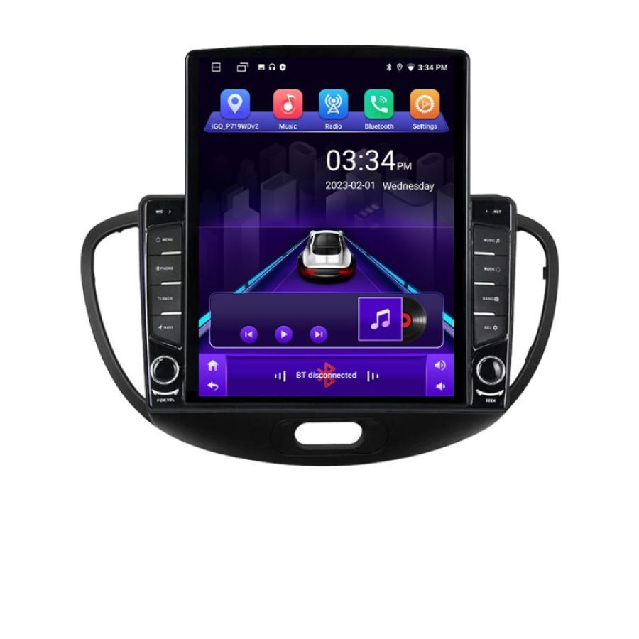 Navigatie HHyundai I10 2007-2013 Android radio gps internet quad core 2+32 ecran vertical 9.7" KIT-i10-2007+EDT-E708 - imagine 2