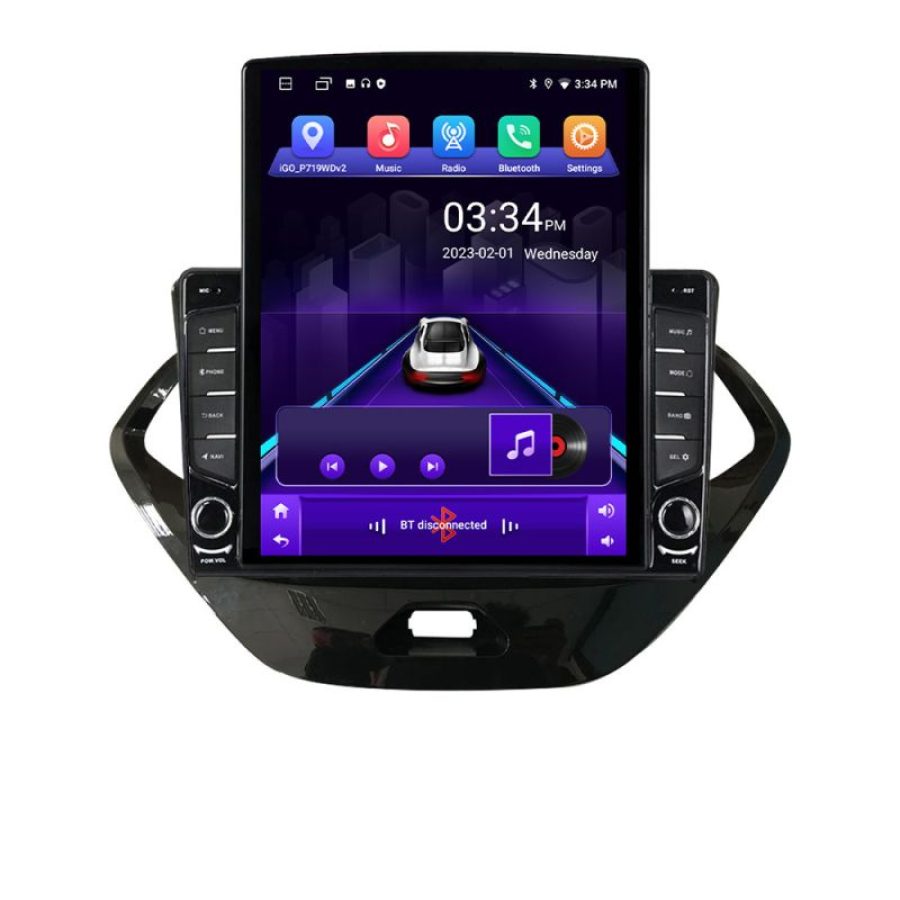 Navigatie Ford KA 2015-2020 Android radio gps internet quad core 2+32 ecran vertical 9.7" KIT-ka+EDT-E708 - imagine 2