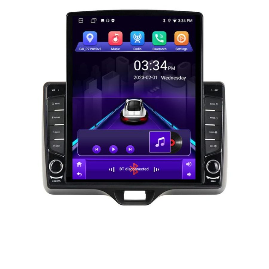 Navigatie Toyota Yaris 2020- Android radio gps internet quad core 2+32 ecran vertical 9.7" kit-yaris2020+EDT-E708 - imagine 2