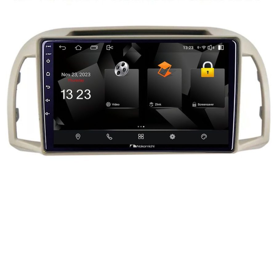 Navigatie Nissan Micra 2002-2010 Android Ecran 720P Quad Core 2+32 carplay android auto - imagine 2