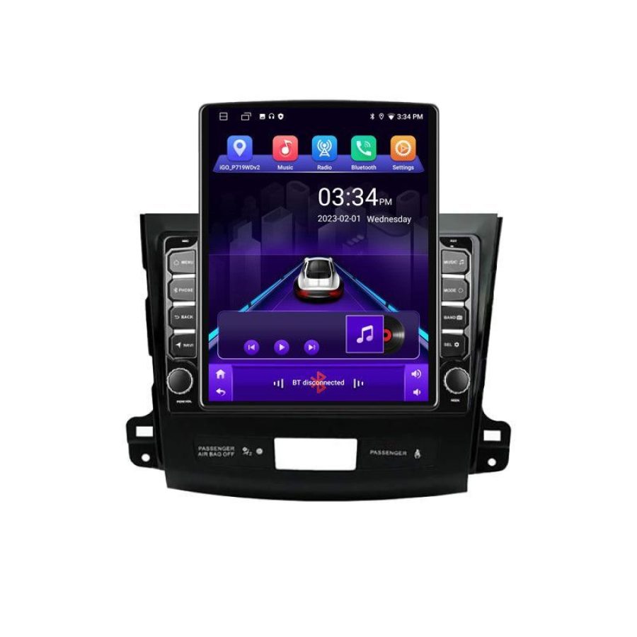Navigatie Mitsubishi Outlander 2010 K-056 ecran tip TESLA 9.7" cu Android Radio Bluetooth Internet GPS WIFI 2+32 DSP Q v1 - imagine 2