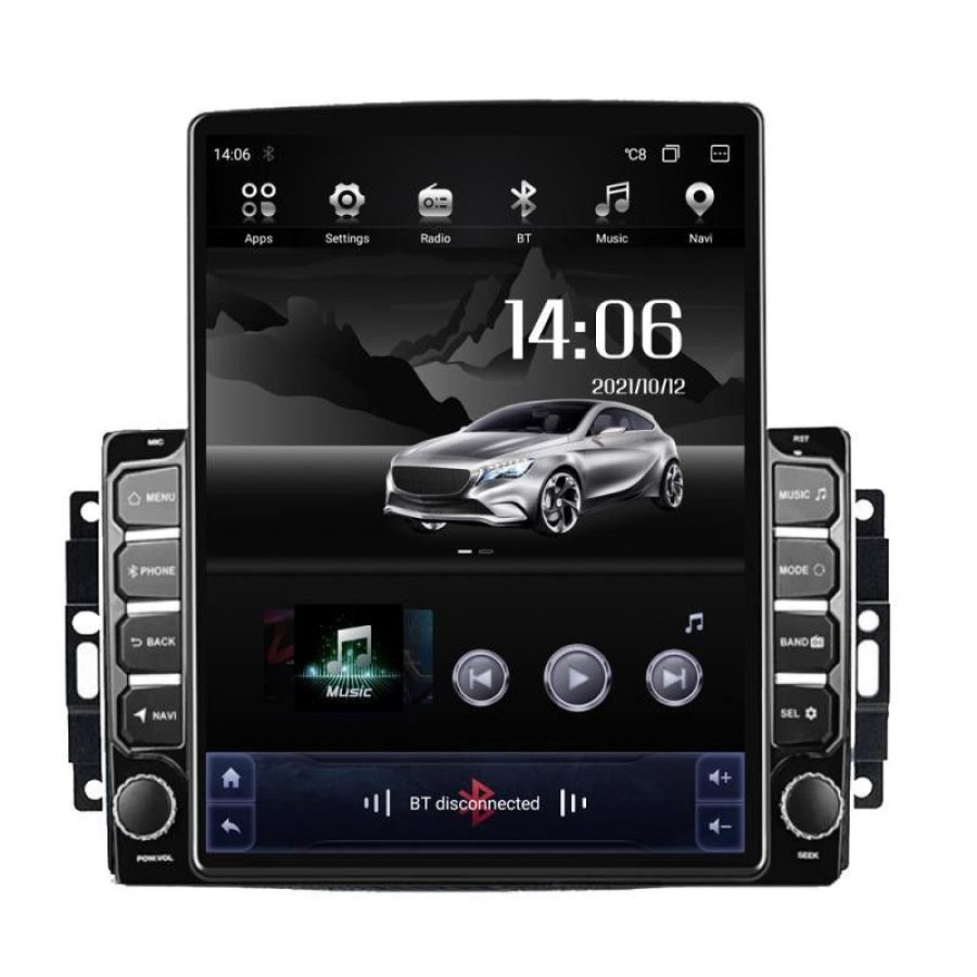 Navigatie CHRYSLER Jeep Manual H-202 ecran tip TESLA 9.7" cu Android Radio Bluetooth Internet GPS WIFI 4+32GB DSP 4G O v1 - imagine 2