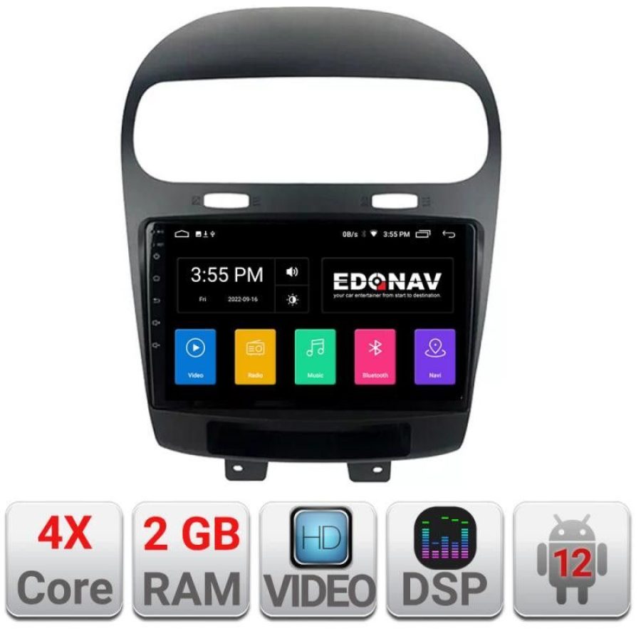 Navigatie Fiat Freemont Dodge Journey 2012-2019 Android radio gps internet 2+32 Kit-freemont+EDT-E209 v1 - imagine 2