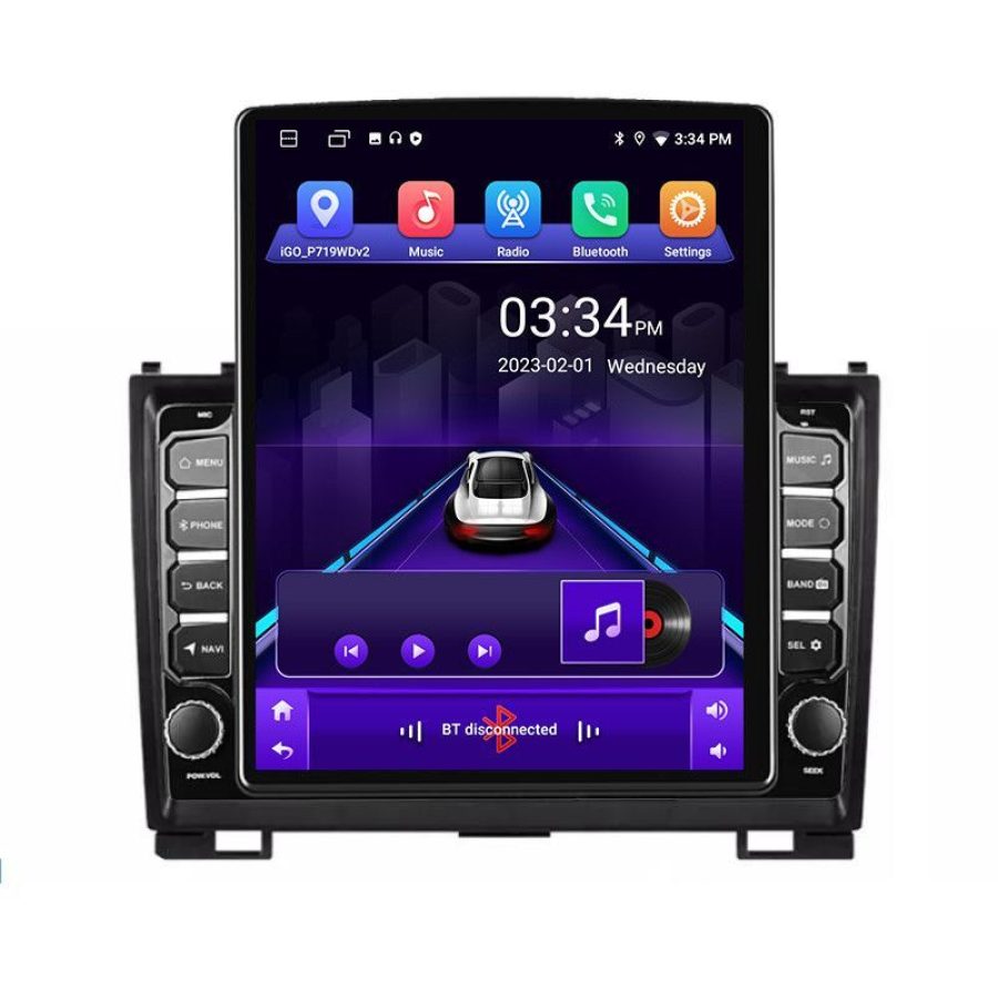 Navigatie Hummer H2 2008-2009 ecran tip TESLA 9.7" cu Android Radio Bluetooth Internet GPS WIFI 2+32 DSP Quad Core v2 - imagine 2
