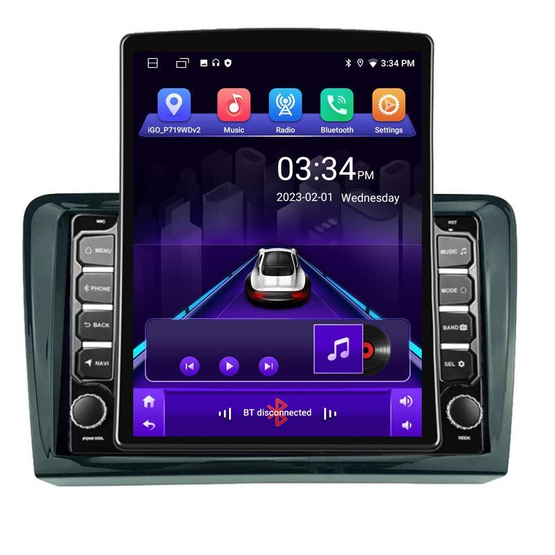 Navigatie VW PQB K-vw ecran tip TESLA 9.7" cu Android Radio Bluetooth Internet GPS WIFI 2+32 DSP Quad Core v2 - imagine 2