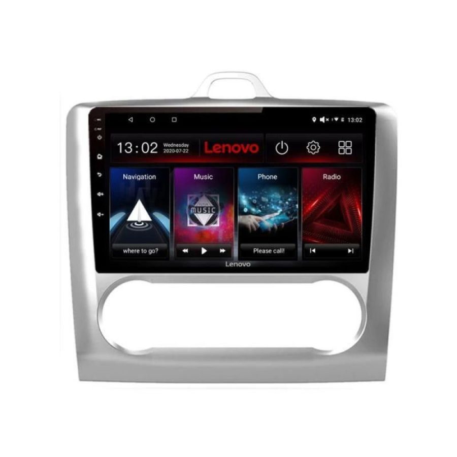 Navigatie Ford Focus 2 Automat Lenovo Kit-140-automatic 4+64 GB Android Waze USB Navigatie Internet Youtube Radio - imagine 2