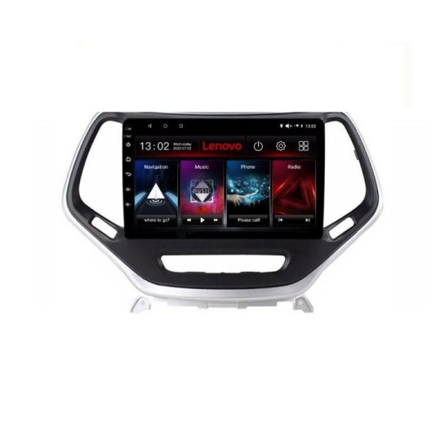 Navigatie Jeep Cherokee 2014-2019 Lenovo Kit-248 4+64 GB Android Waze USB Navigatie Internet Youtube Radio - imagine 2