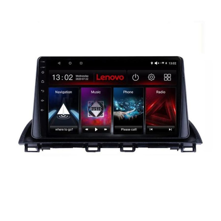 Navigatie Mazda 3 2014-2019 Lenovo Kit-463 4+64 GB Android Waze USB Navigatie Internet Youtube Radio - imagine 2