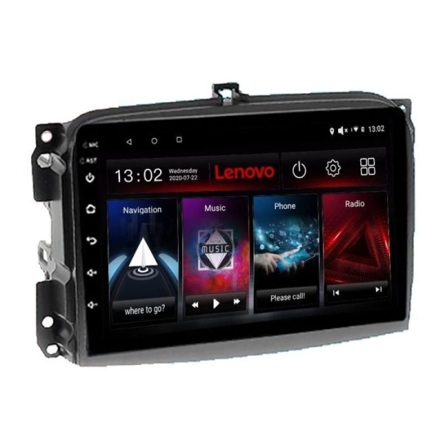 Navigatie Fiat 500L 2012-2017 Lenovo Kit-500L 4+64 GB Android Waze USB Navigatie Internet Youtube Radio - imagine 2