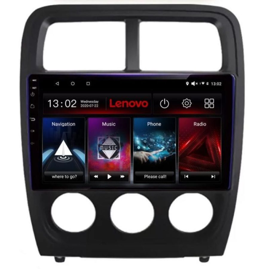 Navigatie Dodge Caliber 2010-2012 Lenovo Kit-CALIBER 4+64 GB Android Waze USB Navigatie Internet Youtube Radio - imagine 2