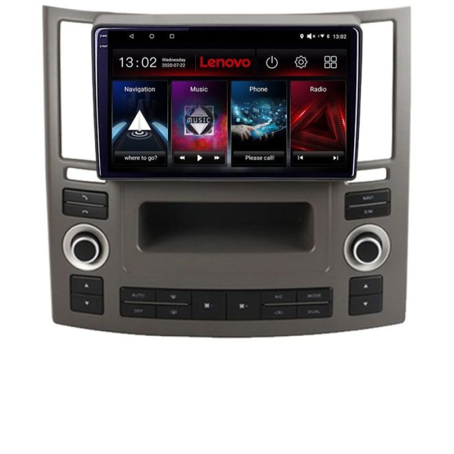 Navigatie Hyundai Genesis 4+64 GB Quad Core Android Waze USB Navigatie Internet Youtube Radio Lenovo - imagine 2