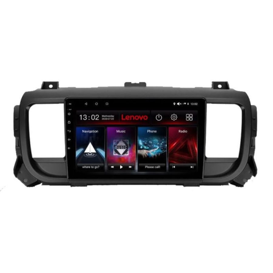 Navigatie Citroen Jumpy Toyota Proace Peugeot Traveller Lenovo Kit-jumpy16 4+64 GB Android Waze USB Navigatie Internet Youtube v2 - imagine 2