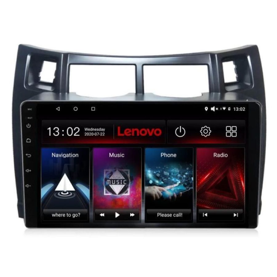 Navigatie Toyota Yaris 2008-2011 Lenovo Kit-YARIS08 8 core 6+128 GB Android Waze USB Navigatie Internet Youtube Radio Lenovo - imagine 2