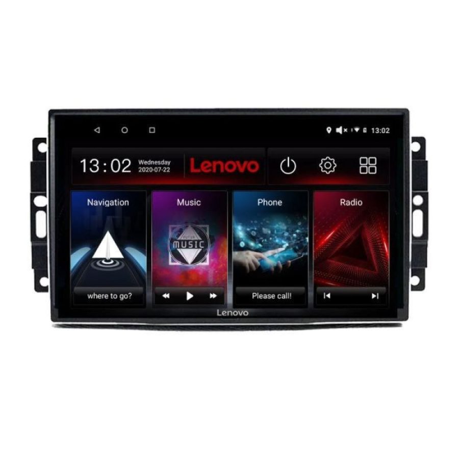 Navigatie Chrysler Jeep Lenovo Kit-202 8 core QLED 2K 12+256 360 Android Waze USB Navigatie Internet Youtube Radio - imagine 2