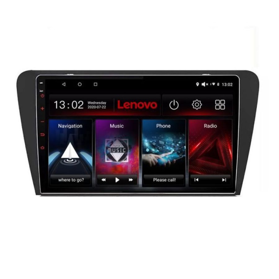 Navigatie universala 2din-2 8 core QLED 2K 12+256 360 Android Waze USB Navigatie Internet Youtube Radio Lenovo - imagine 2