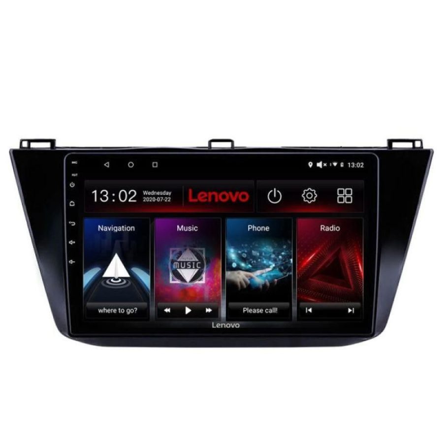 Navigatie VW Tiguan 2016- Lenovo Kit-5883 8 core QLED 2K 12+256 360 Android Waze USB Navigatie Internet Youtube Radio - imagine 2